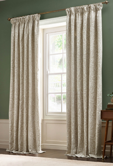 Acorn Tonal Pencil Pleat, Ivory - Ready Made Curtains